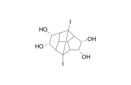 8,9-Diiodopentacyclo[6.4.0.0(2,10).0(3,7).0(4,9)]dodecane-5.alpha.,6.alpha.,11.alpha.,12.alpha.-tetraol