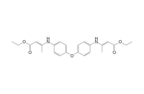 ethyl (2E)-3-[4-(4-{[(1E)-3-ethoxy-1-methyl-3-oxo-1-propenyl]amino}phenoxy)anilino]-2-butenoate