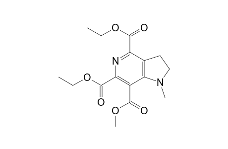 2,3-Dihydro-1-methyl-1H-pyrrolo[3,2-c]pyridin-4,6,7-tricarbonsaure-diethylester-methyl-ester