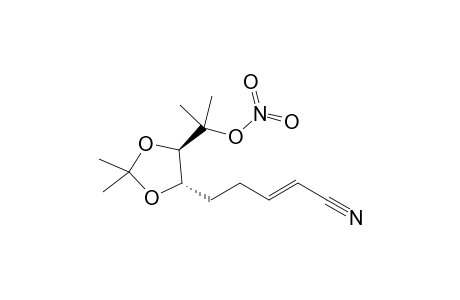 2-[(4R,5S)-5-(4-Cyanobut-3-enyl)-2,2-dimethyl-1,3-dioxolane-4-yl]propan-2-yl nitrate