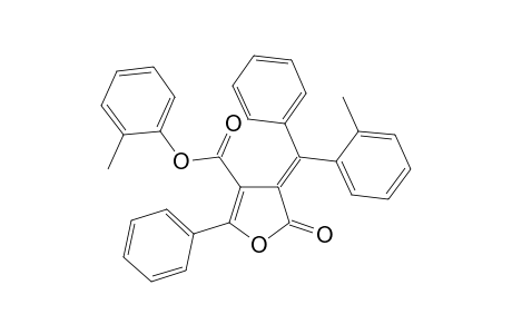 2'-Methylphenyl 2,3-dihydro-3-[(E)-(2"'-methylhenyl)(phenyl)methylidene]-2-oxo-5-phenylfuran-4-carboxylate