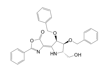 4-[(3R,4S,5S)-3,4-dibenzyloxy-5-hydroxymethylpyrrolidin-2-ylidene]-2-phenyl-4H-oxazol-5-one