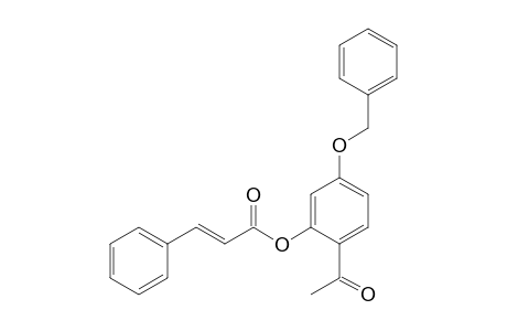(2-acetyl-5-benzyloxy-phenyl) (E)-3-phenylprop-2-enoate