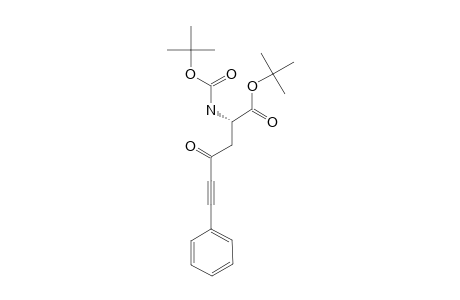 (S)-2-TERT.-BUTOXYCARBONYLAMINO-4-OXO-6-PHENYLHEX-5-YNOIC-ACID-TERT.-BUTYLESTER