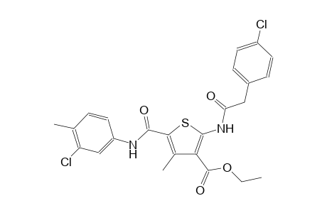 3-thiophenecarboxylic acid, 5-[[(3-chloro-4-methylphenyl)amino]carbonyl]-2-[[(4-chlorophenyl)acetyl]amino]-4-methyl-, ethyl ester