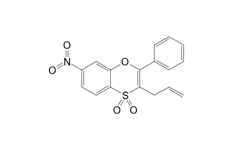 2-Phenyl-3-allyl-7-nitro-1,4-benzoxathiine-4,4-dioxide