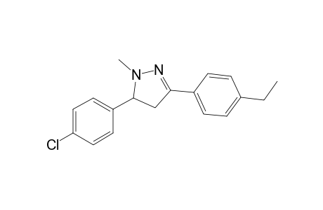 5-(4-Chlorophenyl)-3-(4-ethylphenyl)-1-methyl-4,5-dihydro-1H-pyrazole