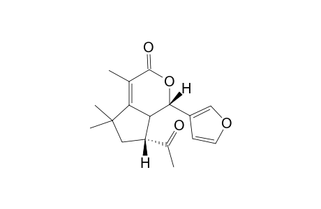 9-Acetyl-5,7,7-trimethyl-2-(furnan-3-yl)-3-oxabicyclo[4.3.0]nonan-4-one