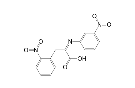 3-(2-Nitrophenyl)-2-[(3-nitrophenyl)imino]propanoic acid