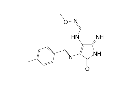 N-[5-Imino-3-(4-methylphenylmethyleneimino)-2-oxopyrrol-4-yl]-O-methylformamidoxime