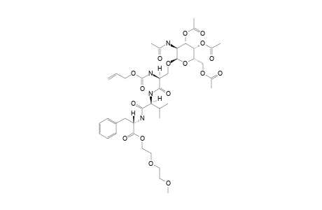 N-(ALLYLOXYCARBONYL)-O-(2-ACETAMIDO-3,4,6-TRI-O-ACETYL-2-DEOXY-ALPHA-D-GALACTOPYRANOSYL)-L-SERYLVALYLPHENYLALANINE-(METHOXYMETHYL)-ETHYLESTER