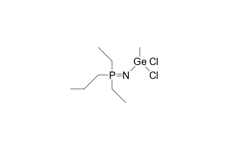 N-(Dichloro-methyl-germyl)-diethyl-propyl-phosphinimine