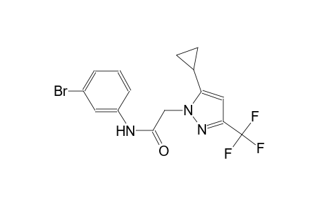 N-(3-bromophenyl)-2-[5-cyclopropyl-3-(trifluoromethyl)-1H-pyrazol-1-yl]acetamide