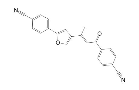 4-(4-(4-(4-cyanophenyl)-4-oxobut-2-en-2-yl)furan-2-yl)benzonitrile