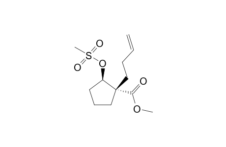 (+-)-(1RS,2SR)-Methyl 1-(but-3-enyl)-2-(methsulfonyloxy)cyclopentane-1-carboxylate