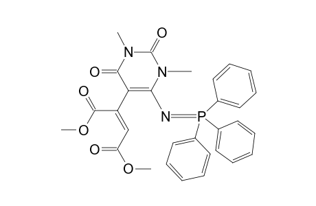 2-Butenedioic acid, 2-[1,2,3,4-tetrahydro-1,3-dimethyl-2,4-dioxo-6-[(triphenylphosphoranylidene)amino]-5-pyrimidinyl]-, dimethyl ester