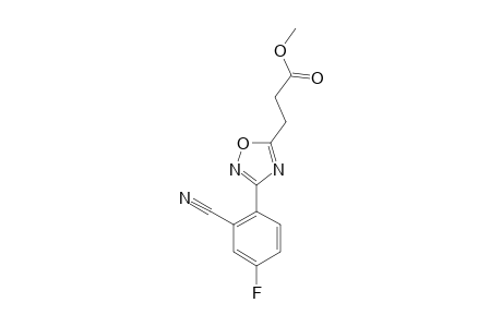 METHYL-3-[3-(2-CYANO-4-FLUOROPHENYL)-1,2,4-OXADIAZOL-5-YL]-PROPANOATE