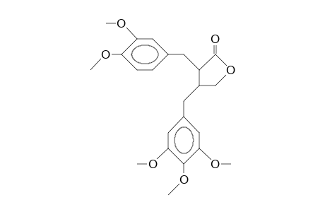 3-(3,4-Dimethoxy-benzyl)-4-(3,4,5-trimethoxy-benzyl)-butyrolactone