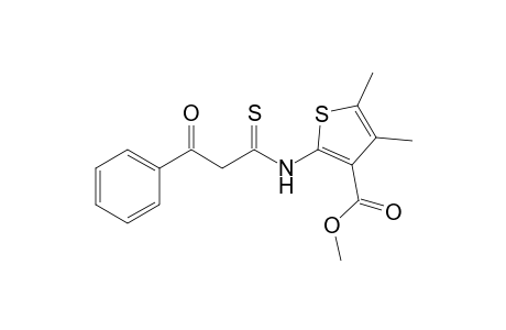 Methyl 4,5-dimethyl-2-[(phenacyl)thiocarbonyl]amino-3-thiophenecarboxylate