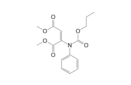 Dimethyl 2-[(propoxycarbonyl)anilino]-2-butenedioate