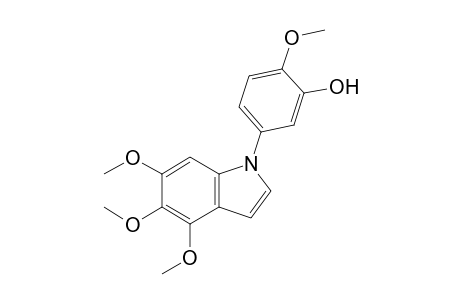 2-Methoxy-5-(4,5,6-trimethoxy-indol-1-yl)-phenol
