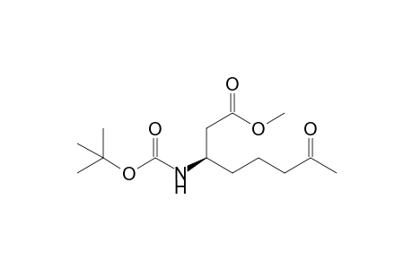 (3R)-3-(tert-butoxycarbonylamino)-7-keto-caprylic acid methyl ester