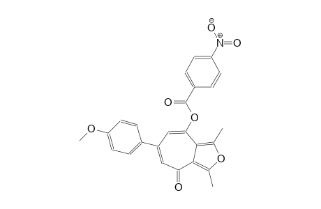 6-(4-methoxyphenyl)-1,3-dimethyl-4-oxo-4H-cyclohepta[c]furan-8-yl 4-nitrobenzoate