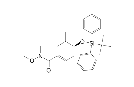(S,E)-5-(TERT.-BUTYLDIPHENYLSILYLOXY)-N-METHOXY-N,6-DIMETHYLHEPT-2-ENAMIDE