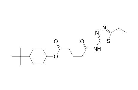 4-tert-Butylcyclohexyl 5-[(5-ethyl-1,3,4-thiadiazol-2-yl)amino]-5-oxopentanoate