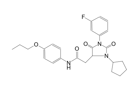 4-imidazolidineacetamide, 3-cyclopentyl-1-(3-fluorophenyl)-2,5-dioxo-N-(4-propoxyphenyl)-