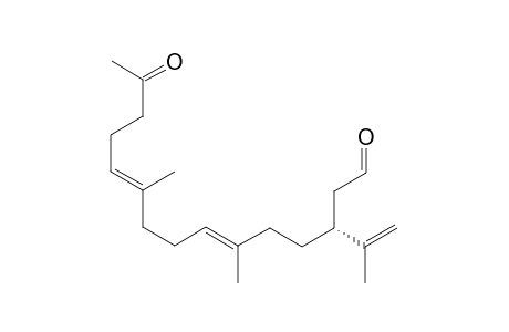 (3R,6E,10E)-6,10-Dimethyl-3-isopropenyl]pentadeca-6,10-dien-14-one-1-al