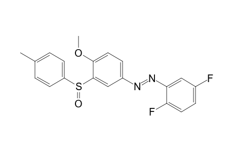 4'-Methoxy-3'-p-tolylsulfinyl-2,5-difluoroazobenzene