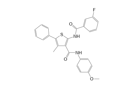 2-[(3-fluorobenzoyl)amino]-N-(4-methoxyphenyl)-4-methyl-5-phenyl-3-thiophenecarboxamide