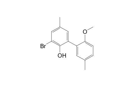 2'-Methoxy-3-bromo-5,5'-dimethyl-[1,1'-biphenyl]-2-ol