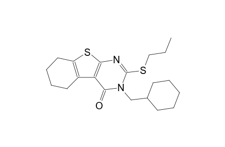 3-(cyclohexylmethyl)-2-(propylsulfanyl)-5,6,7,8-tetrahydro[1]benzothieno[2,3-d]pyrimidin-4(3H)-one
