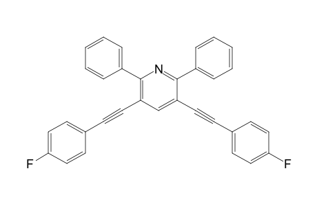 3,5-Bis((4-fluorophenyl)ethynyl)-2,6-diphenylpyridine