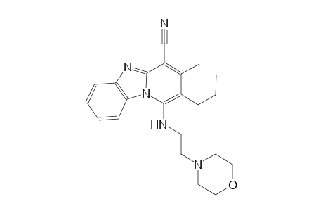 3-methyl-1-{[2-(4-morpholinyl)ethyl]amino}-2-propylpyrido[1,2-a]benzimidazole-4-carbonitrile