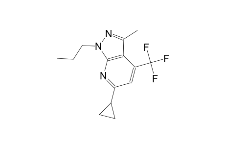 1H-pyrazolo[3,4-b]pyridine, 6-cyclopropyl-3-methyl-1-propyl-4-(trifluoromethyl)-