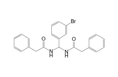 N-{(3-bromophenyl)[(phenylacetyl)amino]methyl}-2-phenylacetamide