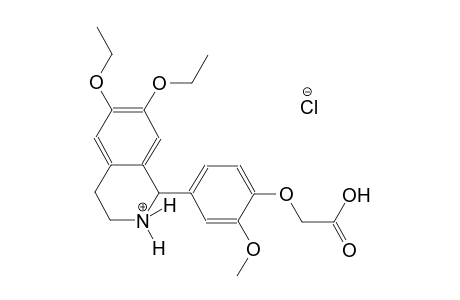 isoquinolinium, 1-[4-(carboxymethoxy)-3-methoxyphenyl]-6,7-diethoxy-1,2,3,4-tetrahydro-, chloride