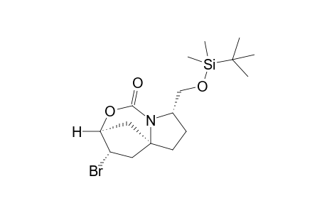 (1S,5S,8R,10S)-10-Bromo-5-{[tert-butyl(dimethyl)silyl]oxymethyl}-2-oxa-4-azatricyclo[6.2.1.0(4,8)]undecan-3-one