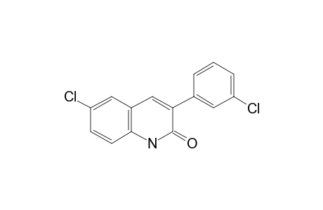 3-[3-Chlorophenyl]-6-chloro-2(H)-quinolinone