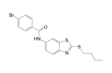 4-bromo-N-[2-(butylsulfanyl)-1,3-benzothiazol-6-yl]benzamide