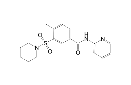 benzamide, 4-methyl-3-(1-piperidinylsulfonyl)-N-(2-pyridinyl)-