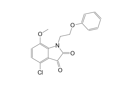 4-chloro-7-methoxy-1-(2-phenoxyethyl)-1H-indole-2,3-dione