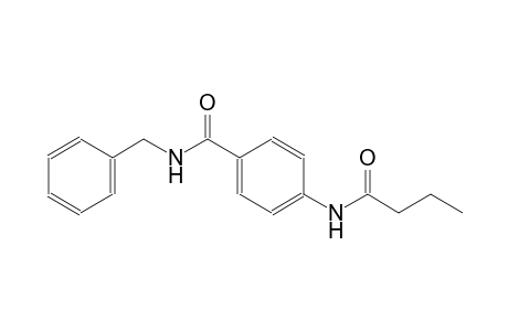 benzamide, 4-[(1-oxobutyl)amino]-N-(phenylmethyl)-