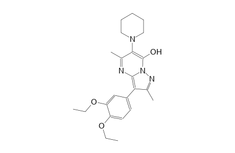 pyrazolo[1,5-a]pyrimidin-7-ol, 3-(3,4-diethoxyphenyl)-2,5-dimethyl-6-(1-piperidinyl)-