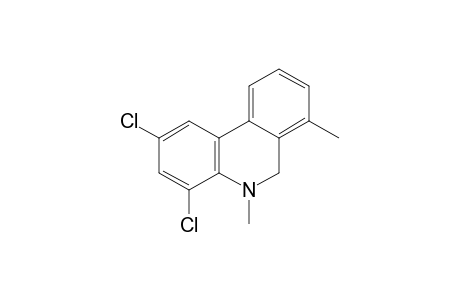 2,4-DICHLORO-5,7-DIMETHYL-5,6-DIHYDRO-PHENANTHRIDINE