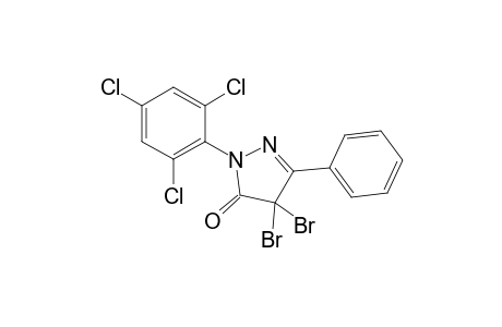 4,4-Dibromo-1-(2,4,6-trichlorophenyl)-3-phenyl-2-pyrazolin-5-one
