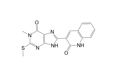 3-[6,9-Dihydro-1-methyl-2-(methylthio)-6-oxo-1H-purin-8-yl]quinolin-2(1H)-one